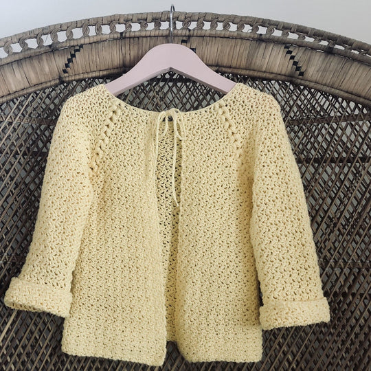 Lemon Blooms - Børnecardigan