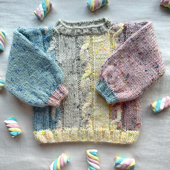 

Marshmallow Swirls - Børnesweater
4