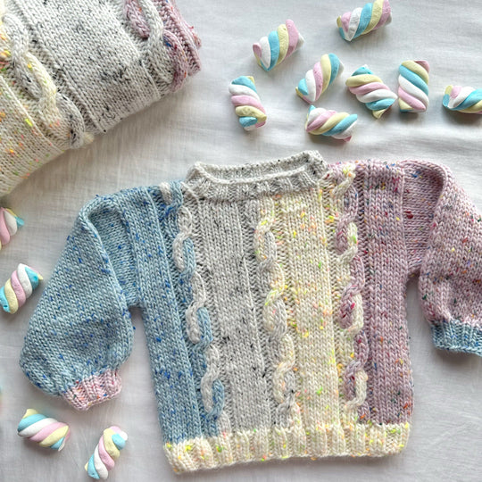 Marshmallow Swirls - Børnesweater