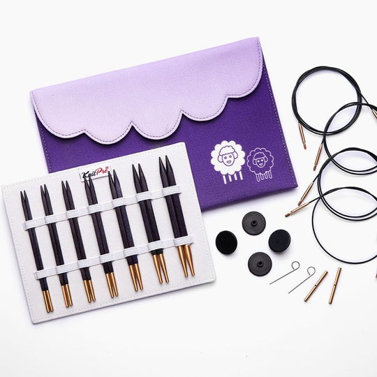 J'Adore Cubics Deluxe Udskifteligt Rundpindesæt - KnitPro