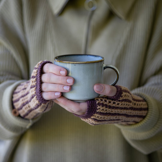 2. søndag i advent - Hækling - Kaleidoskope - Fingerløse vanter