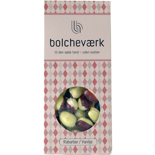 Rabarber &amp; Vanilje - Sukkerfri Bolcher - Bolcheværk