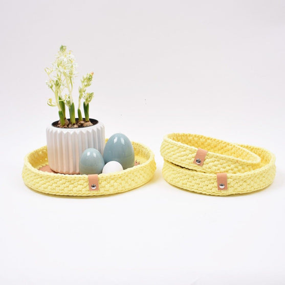 

Påske Dekorationsbakker Med Rund Læderbund
1