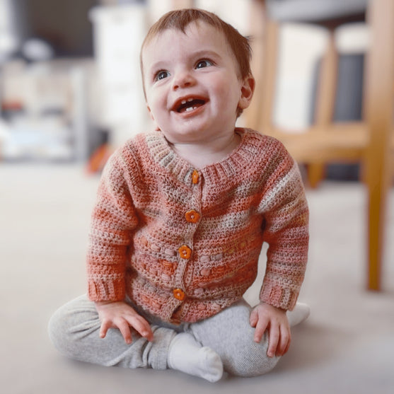

Coral - Børnecardigan
1