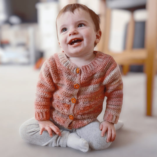 Coral - Børnecardigan