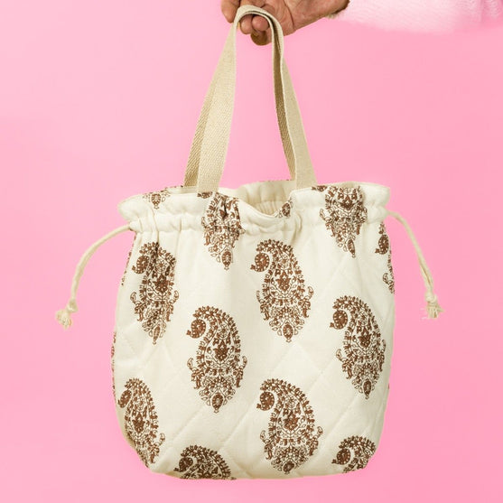 

Quiltet Projekttaske m. Snørelukning - Hobbii
3