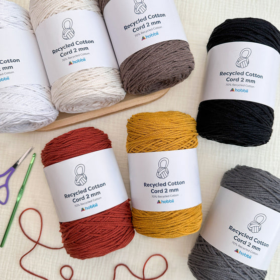 

Recycled Cotton Cord (2 mm) - Hobbii
3