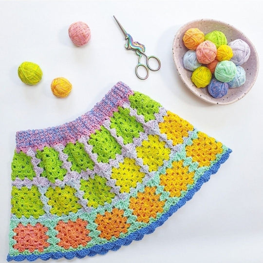 Granny Square Nederdel - Barn