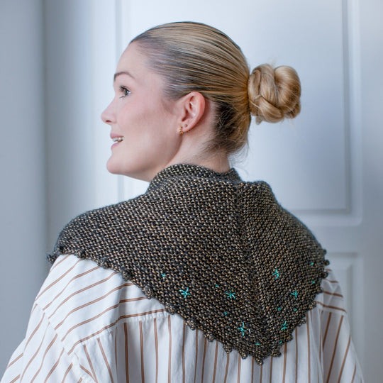 4. søndag i advent - Strik - Snowflake - Tørklæde