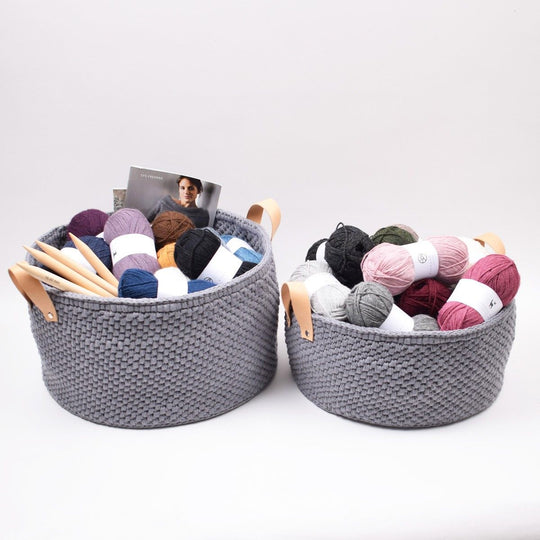 Store Ribbon Kurve Med Læderbund - Klassisk