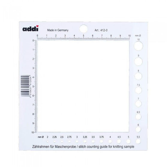 

Strikkefasthedsramme med Pindemåler - addi
1