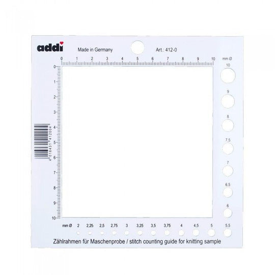 Strikkefasthedsramme med Pindemåler - addi