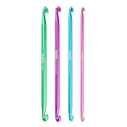 Alu Dobbelt Tunesisk Hæklenålesæt - 14 cm - Hobbii