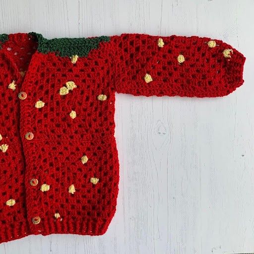 

Strawberry - Børnecardigan
4