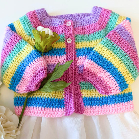 

Sunshine and Rainbows - Baby Cardigan
2