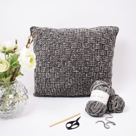 

Velvet Flettet Pude - Kvadrat
1