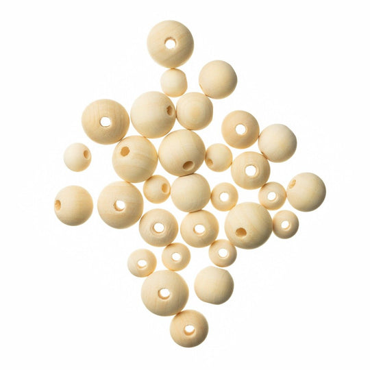 Træperler - Mix - Hobbii