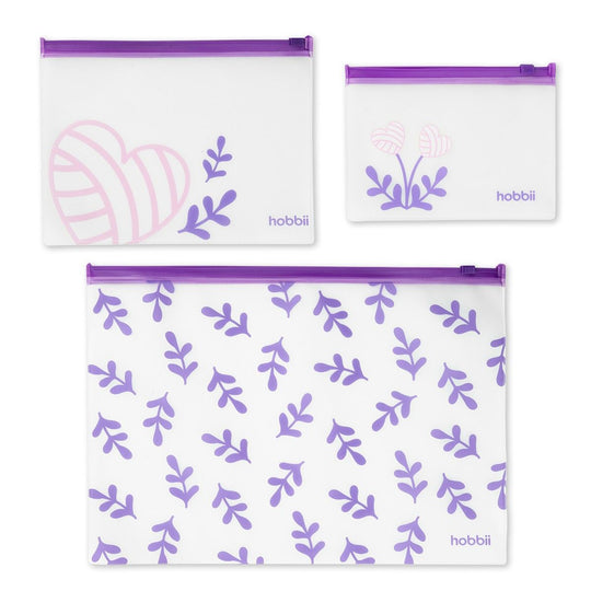 Zipper Bags (3 stk) - Hobbii